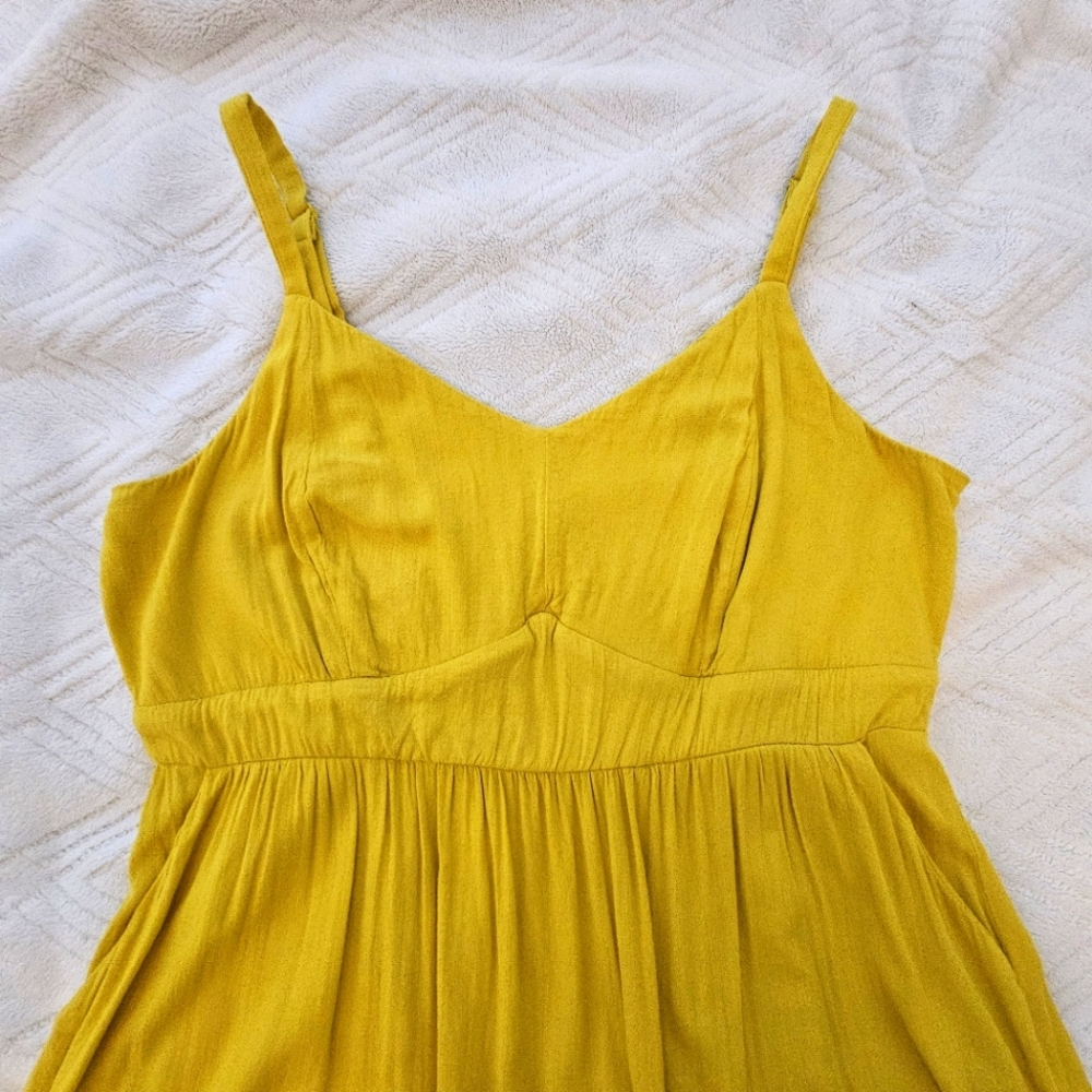 EUC Torrid Yellow Sundress -Sz 1 (16/18) - Picture 3 of 6
